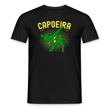 Capoeira - Brazilian Martial Arts and Martial Dance - Men's T-Shirt - black - Front - AI Model Male 178 light (178cm)