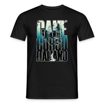 Cane Corso Italiano - Men's T-Shirt - black - Front - AI Model Male 178 light (178cm)