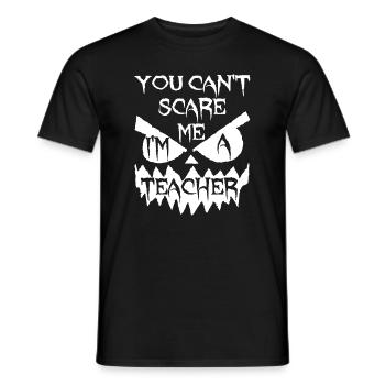T-shirt effrayant effrayant de professeur d'halloween drôle - T-shirt homme - noir - Devant - AI Model Male 178 light (178cm)