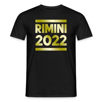 Rimini Party Crew - Men's T-Shirt - black - Front - AI Model Male 178 light (178cm)