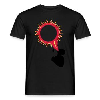 Fire breathing - Men's T-Shirt - black - Front - AI Model Male 178 light (178cm)