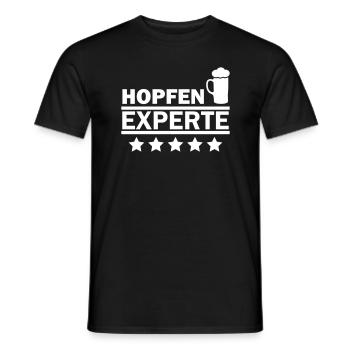 hopfen experte - Männer T-Shirt - Schwarz - Vorne - AI Model Male 178 light (178cm)