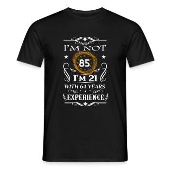 Geburtstag 85 - Männer T-Shirt - Schwarz - Vorne - AI Model Male 178 light (178cm)