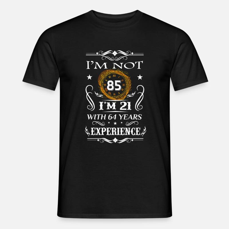 Geburtstag 85 - Männer T-Shirt - Schwarz