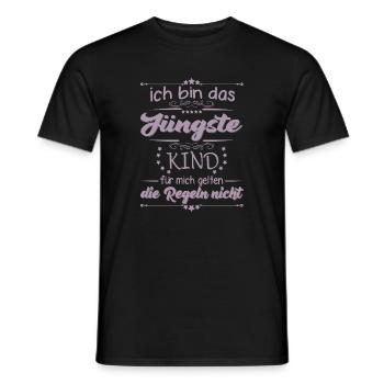 Familie Kinder das jüngste Kind - Männer T-Shirt - Schwarz - Vorne - AI Model Male 178 light (178cm)