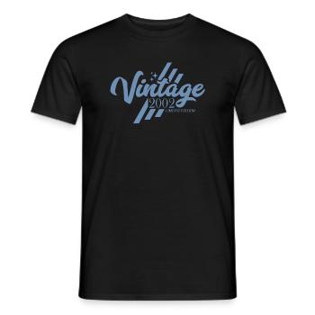 Geschenke zum Geburtstag Geburtsjahr 2002 - Männer T-Shirt - Schwarz - Vorne - AI Model Male 178 light (178cm)
