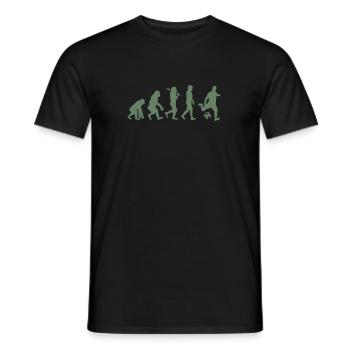 T-shirt de football Évolution du football - T-shirt homme - noir - Devant - AI Model Male 178 light (178cm)
