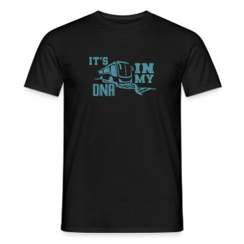 Conduire un bus est mon ADN Vêtements de chauffeur de bus - T-shirt homme - noir - Devant - AI Model Male 178 light (178cm)