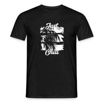 Été Jamaïque Just Chill Relax Design - T-shirt homme - noir - Devant - AI Model Male 178 light (178cm)