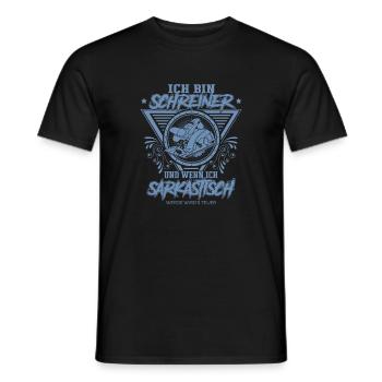 Schreiner Geschenkideen - Männer T-Shirt - Schwarz - Vorne - AI Model Male 178 light (178cm)