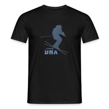 Snowboarder Geschenkideen meine DNA - Männer T-Shirt - Schwarz - Vorne - AI Model Male 178 light (178cm)