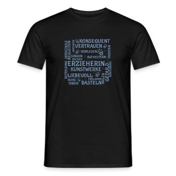 Erzieherin Brainstorming Shirt - Männer T-Shirt - Schwarz - Vorne - AI Model Male 178 light (178cm)