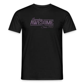 Awesome seit 1983 Geburtstag Sprüche Retro - Männer T-Shirt - Schwarz - Vorne - AI Model Male 178 light (178cm)