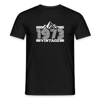 1973 Geburtstag Berge Wandern Klettern - Männer T-Shirt - Schwarz - Vorne - AI Model Male 178 light (178cm)