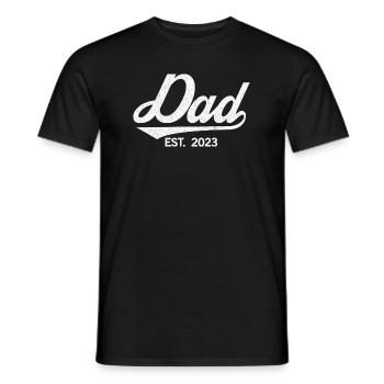2023, Dad To Be, Schwangerschaftsankündigung - Männer T-Shirt - Schwarz - Vorne - AI Model Male 178 light (178cm)