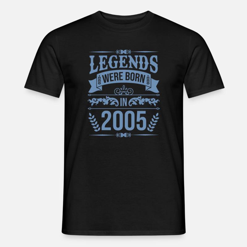 Legenden wurden 2005 geboren - Männer T-Shirt - Schwarz