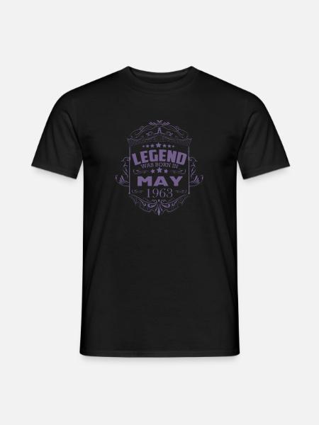 May 1963 Vintage Geburtstagsgeschenk für Männer - Männer T-Shirt - Schwarz