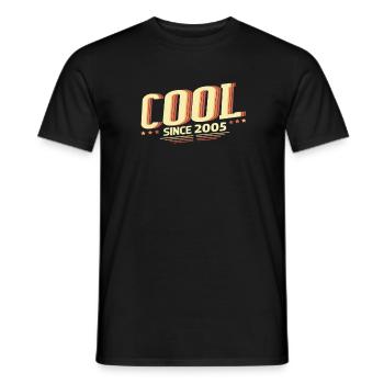 Cool since 2005 Gifts - Men's T-Shirt - black - Front - AI Model Male 178 light (178cm)
