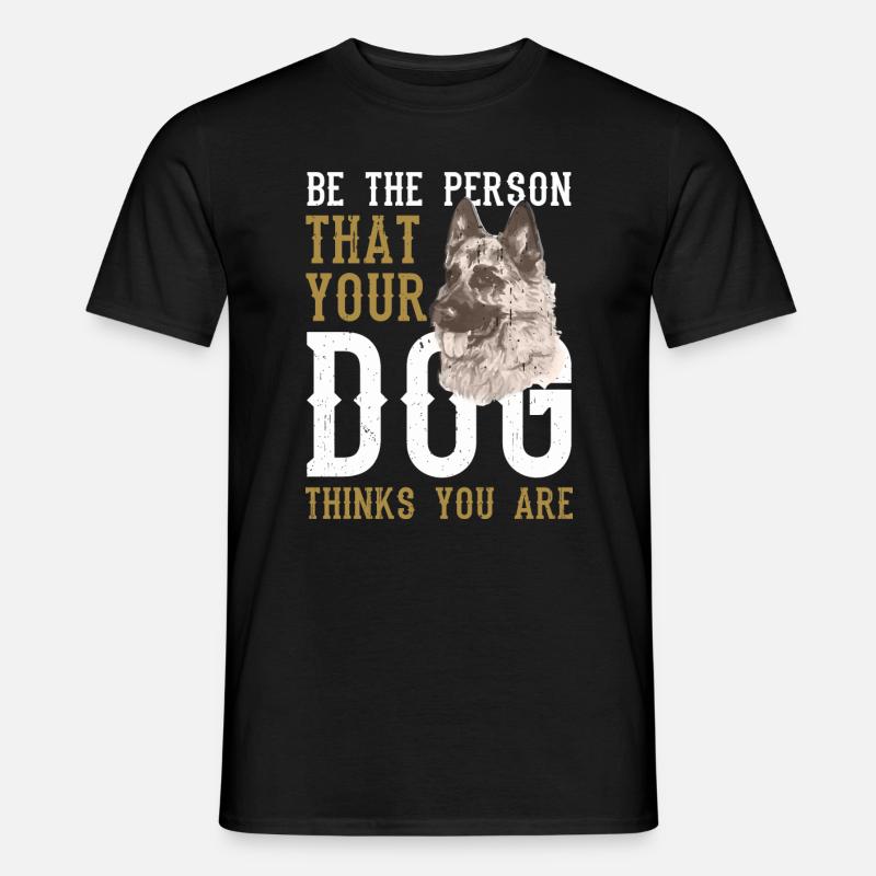 Schäferhund - Männer T-Shirt - Schwarz