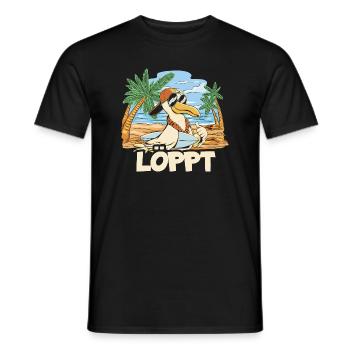 Loppt Bird - Männer T-Shirt - Schwarz - Vorne - AI Model Male 178 light (178cm)