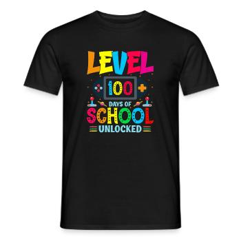 100 jours d’école débloqué Élève garçon fille - T-shirt homme - noir - Devant - AI Model Male 178 light (178cm)