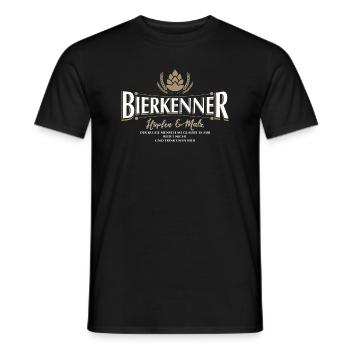Hopfen weiss - Männer T-Shirt - Schwarz - Vorne - AI Model Male 178 light (178cm)
