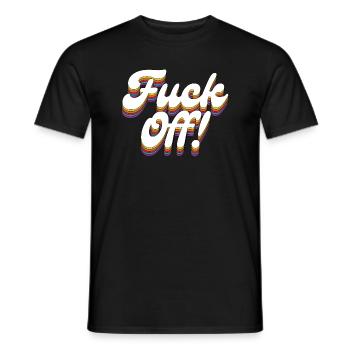 Fuck Off! - Männer T-Shirt - Schwarz - Vorne - AI Model Male 178 light (178cm)