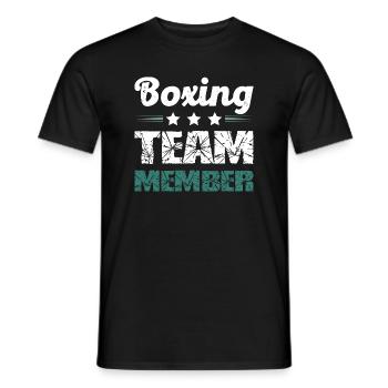 Boxing Team - Men's T-Shirt - black - Front - AI Model Male 178 light (178cm)