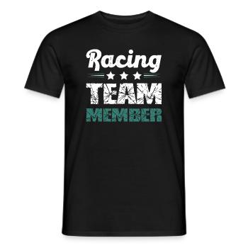 Racing Team - Men's T-Shirt - black - Front - AI Model Male 178 light (178cm)
