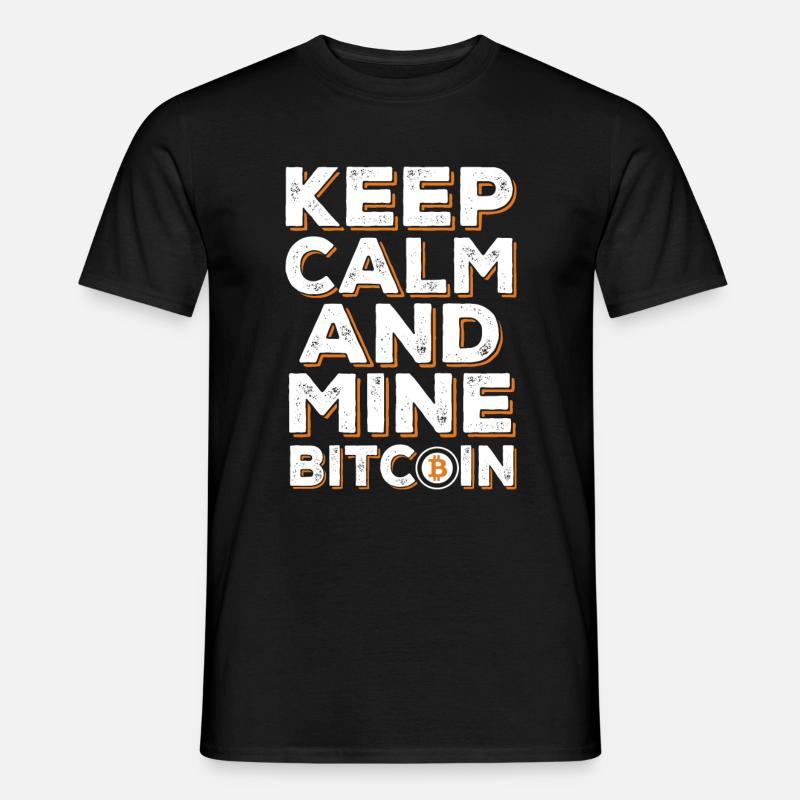 BITCOIN - Männer T-Shirt - Schwarz