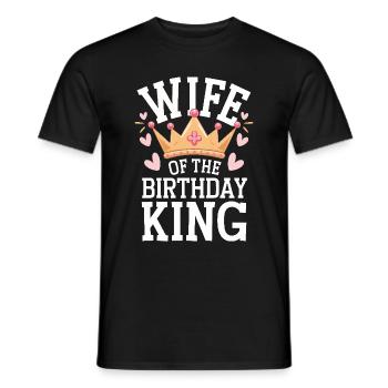 Femme Épouse Partenaire Famille Marié - T-shirt homme - noir - Devant - AI Model Male 178 light (178cm)