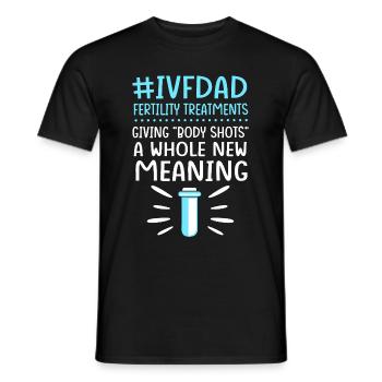 Transfert d’embryons de jour fœtus - T-shirt homme - noir - Devant - AI Model Male 178 light (178cm)