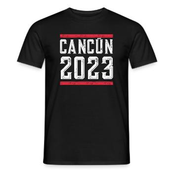 Cancun 2023 - Männer T-Shirt - Schwarz - Vorne - AI Model Male 178 light (178cm)