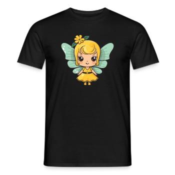 Fairy Comic Cute - Men's T-Shirt - black - Front - AI Model Male 178 light (178cm)