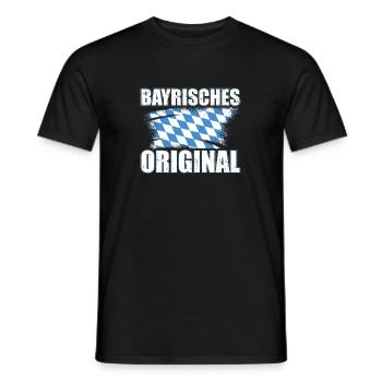 Bayrische Geschenke | Bayern Weißwurst München - Männer T-Shirt - Schwarz - Vorne - AI Model Male 178 light (178cm)