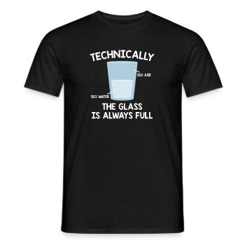Chemist water | Chemistry biochemistry teacher gift - Men's T-Shirt - black - Front - AI Model Male 178 light (178cm)