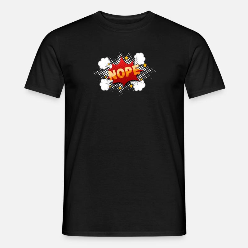 Bulle de dialogue comique non - T-shirt homme - noir