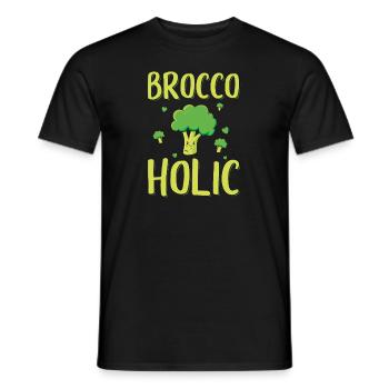 Broccoli Vegetables | Vegan Vegetarian Cook Gift - Men's T-Shirt - black - Front - AI Model Male 178 light (178cm)