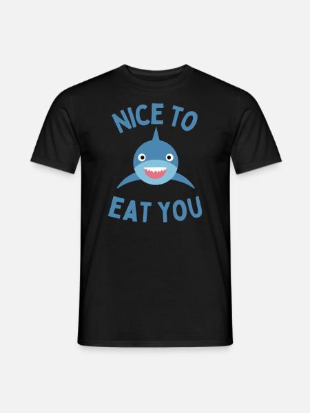 schön zu essen - Männer T-Shirt - Schwarz