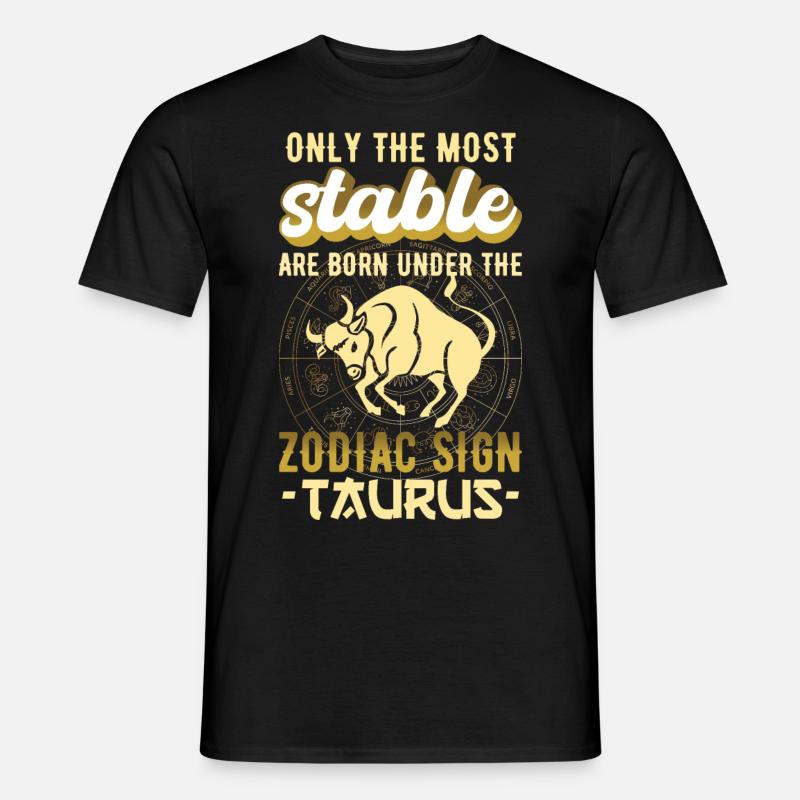 Sternzeichen Taurus Astrologie Geschenk - Männer T-Shirt - Schwarz