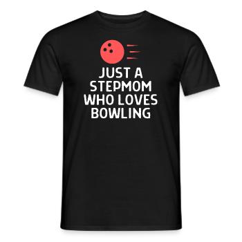 Bowlen Sprüche Bowling Bowler Kegeln Geschenk - Männer T-Shirt - Schwarz - Vorne - AI Model Male 178 light (178cm)