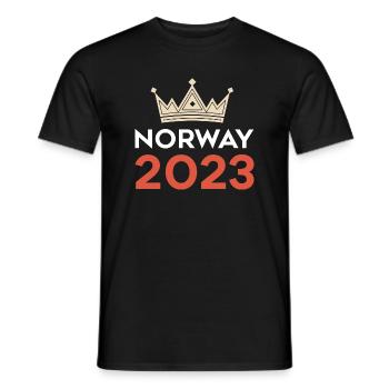 Norway 2023 - Männer T-Shirt - Schwarz - Vorne - AI Model Male 178 light (178cm)