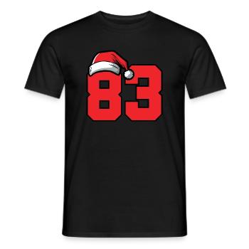 83 Numéro Noël - T-shirt homme - noir - Devant - AI Model Male 178 light (178cm)