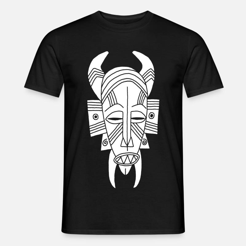 Afrikanischer weißer Dämon - Männer T-Shirt - Schwarz