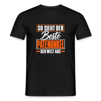 Bester Patenonkel der Welt - Patenonkel - Männer T-Shirt - Schwarz - Vorne - AI Model Male 178 light (178cm)
