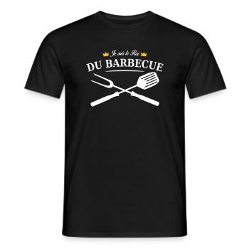 roi du barbecue - T-shirt homme - noir - Devant - AI Model Male 178 light (178cm)