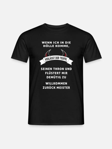 Teufel Meister - Männer T-Shirt - Schwarz