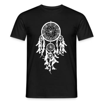 fashion Traumfänger Dreamcatcher Dreams 2reborn - Männer T-Shirt - Schwarz - Vorne - AI Model Male 178 light (178cm)