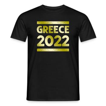 Greece Party Crew - Men's T-Shirt - black - Front - AI Model Male 178 light (178cm)
