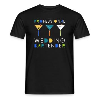 Hochzeit Barkeeper Cocktail Longdrink Geschenk - Männer T-Shirt - Schwarz - Vorne - AI Model Male 178 light (178cm)